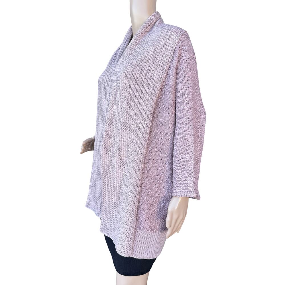 St. John S Draped Open Front Cardigan Wool Blend … - image 3